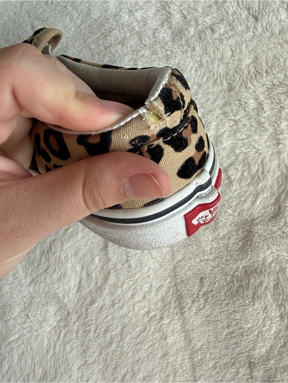 Vans Kids Slip-On Sneakers in Leopard Print